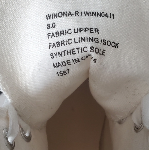 Madden Girl Winona White/Multi platform sneakers - Picture 5 of 6